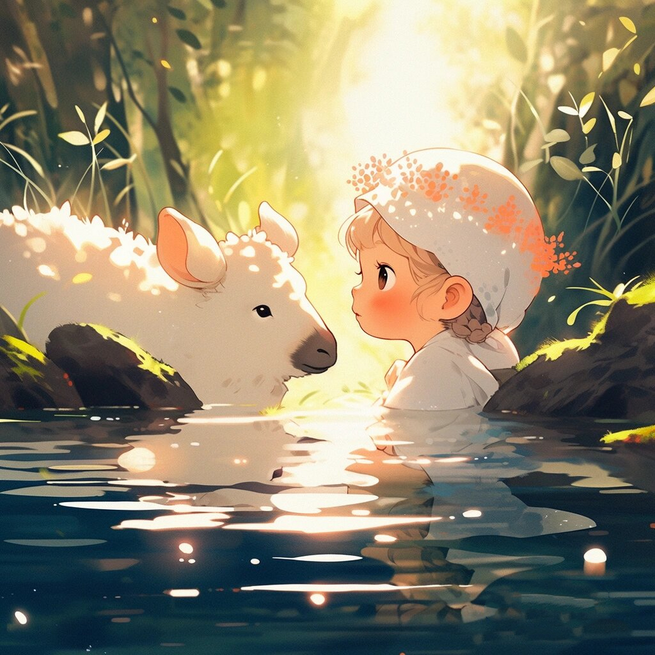 情头,童话故事,公主梦中的小羊  【童话故事】情头中的小羊,带你走进