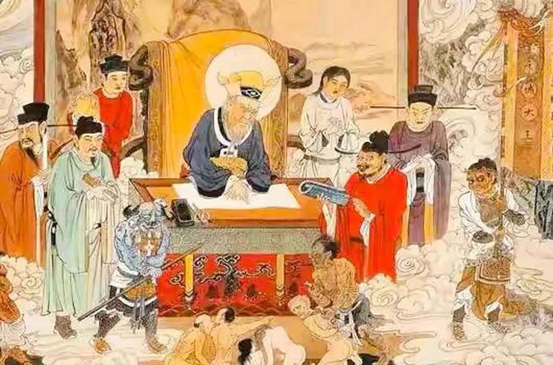 民间传说,人死后,都要到阴曹地府去过堂,阎王爷按照你在阳间的罪行