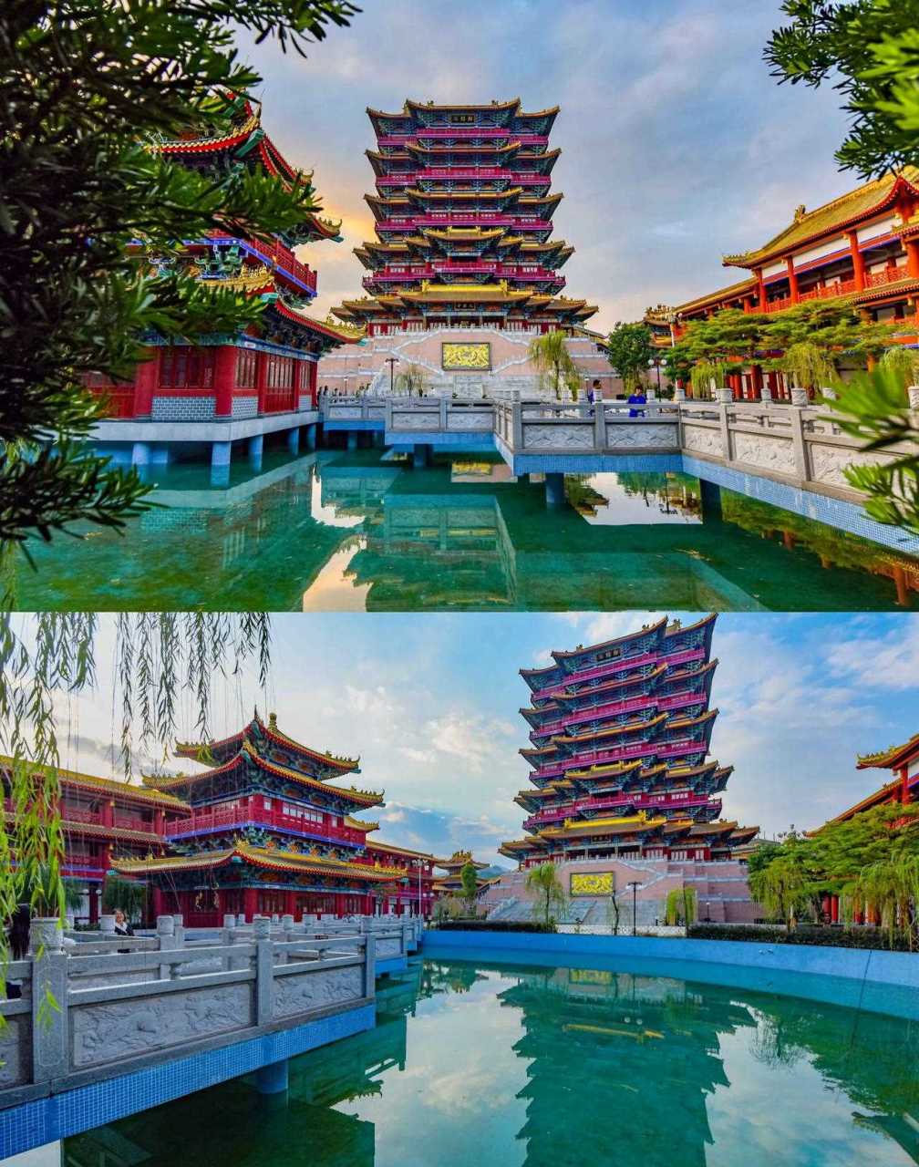 广东潮州版"黄鹤楼",成热门网红打卡景点 在广东省潮州市潮安区湖山北