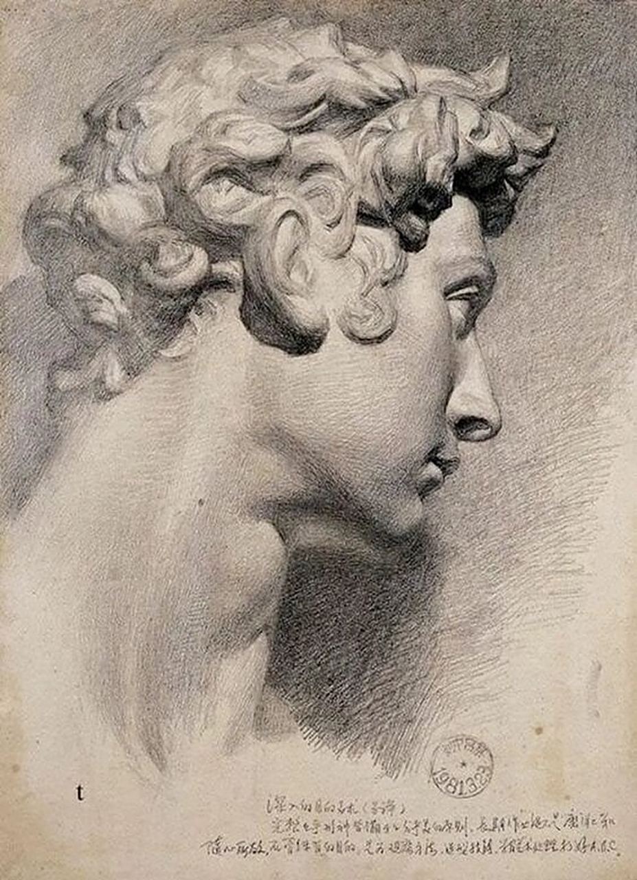 学习一组扎实耐看的老素描  素描,作为绘画的基础,一直以来都是艺术家