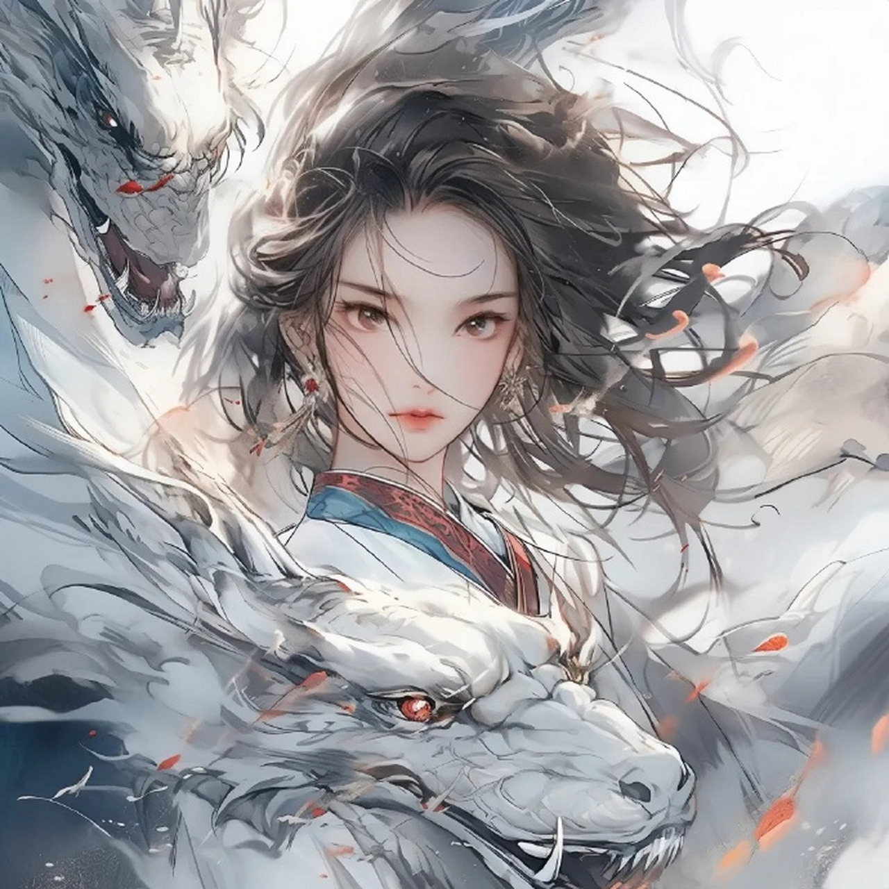 国风插画精美古风头像|"龙的传说"