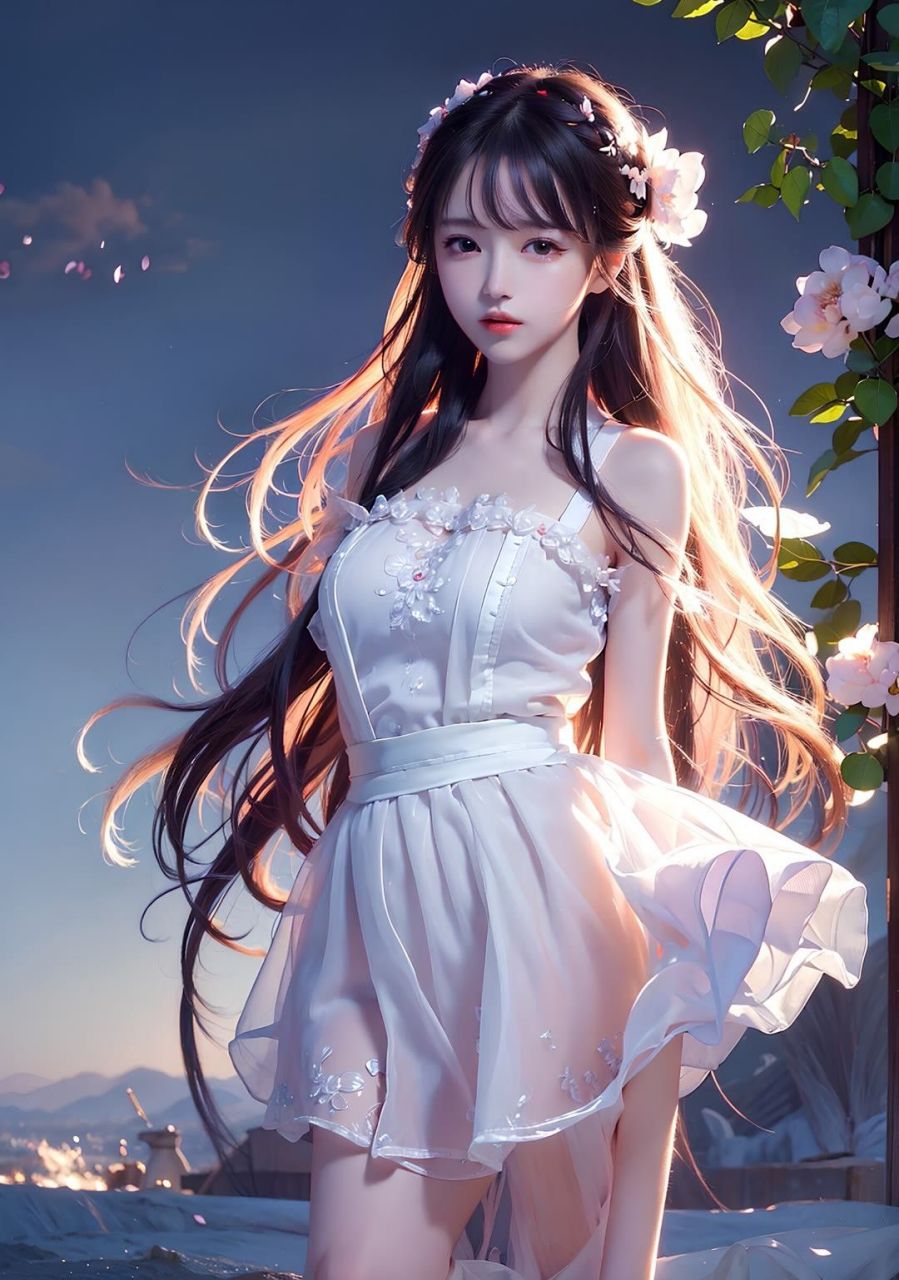 古风美女# #古风#  纤云弄裳,古韵悠长.