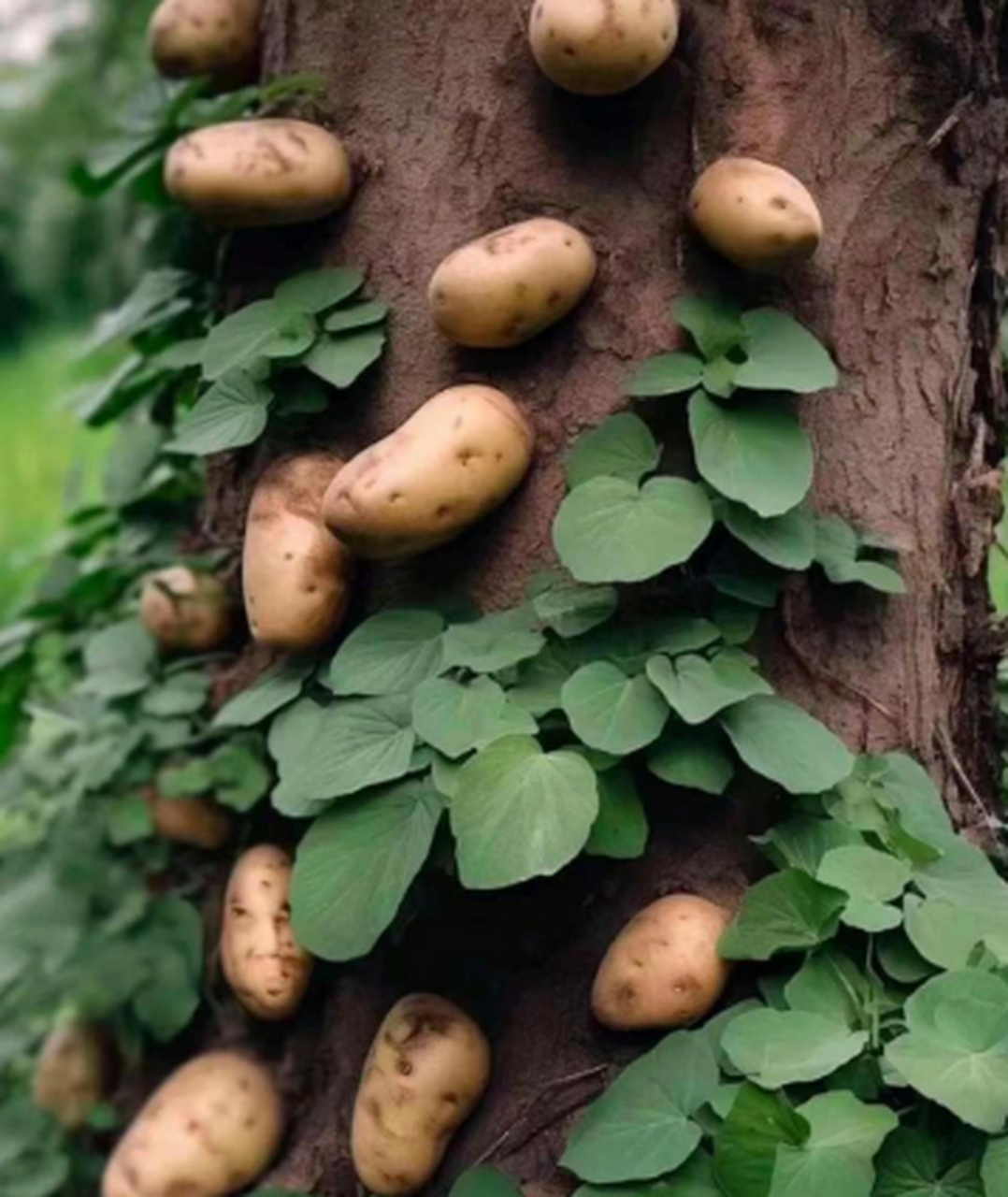 有没有搞错土豆,都长树上了,是我眼花了吗[费解]