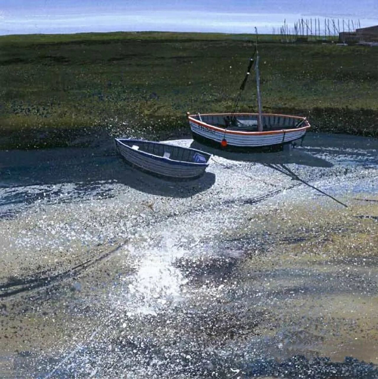 这海景油画色彩搭配太绝了  保罗·埃文斯(paul evans)是当今英国最