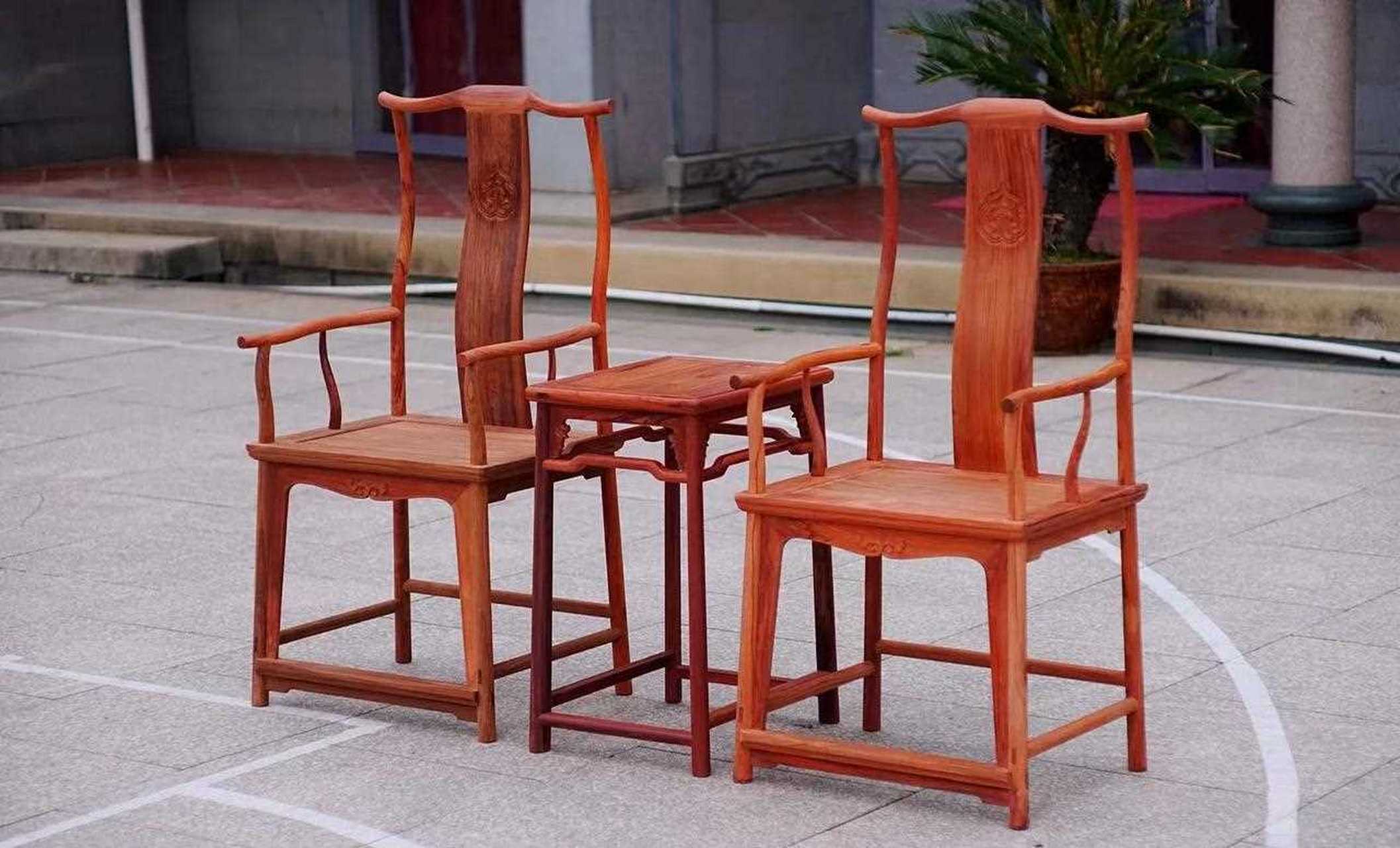 奥氏黄檀(白酸枝)官帽椅  [微笑]