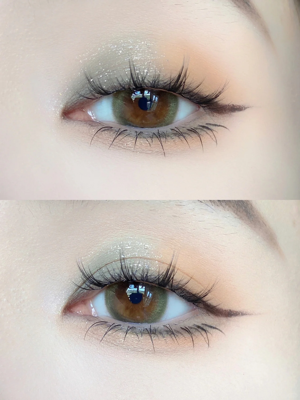 眼影|复古油画配色黄绿渐变眼妆 复古油画配色,氛围感拉满 灰绿色可以