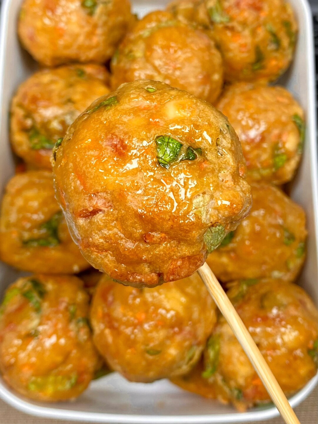 原来用豆腐做的素丸子也这么美味啊