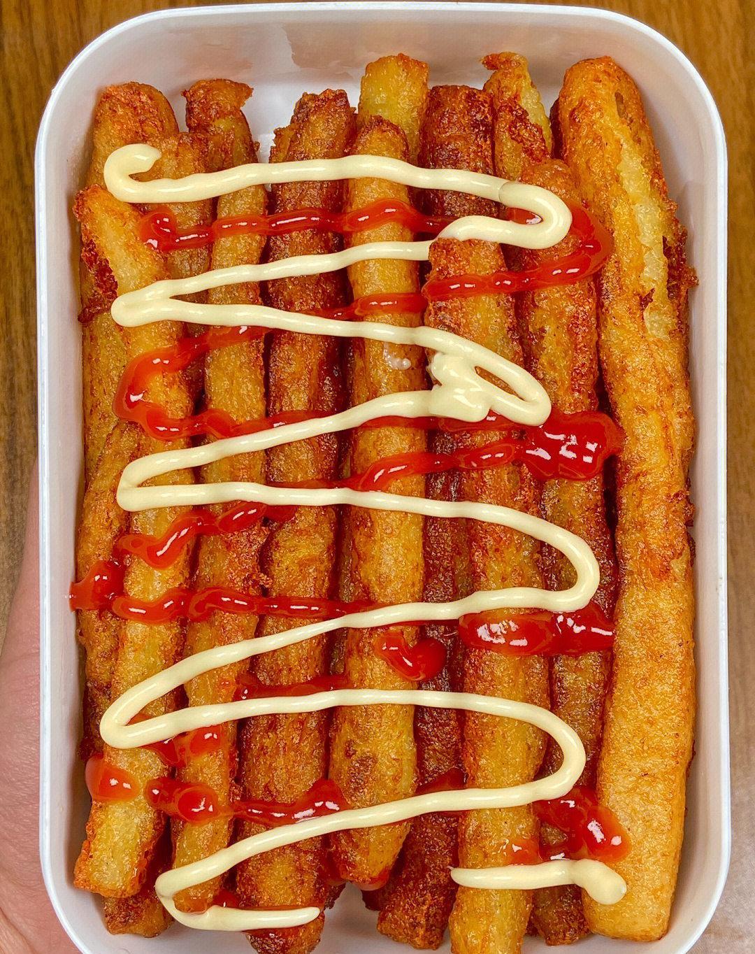 不允许你们还没吃过这个 土豆版长薯条原来做法这么简单 酥酥脆脆蘸