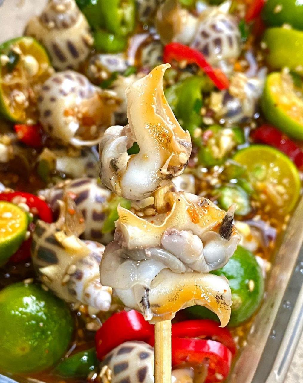 酸辣开胃私房下酒小菜冰镇花螺9215[鸡蛋]我和妈妈的料理修行第四