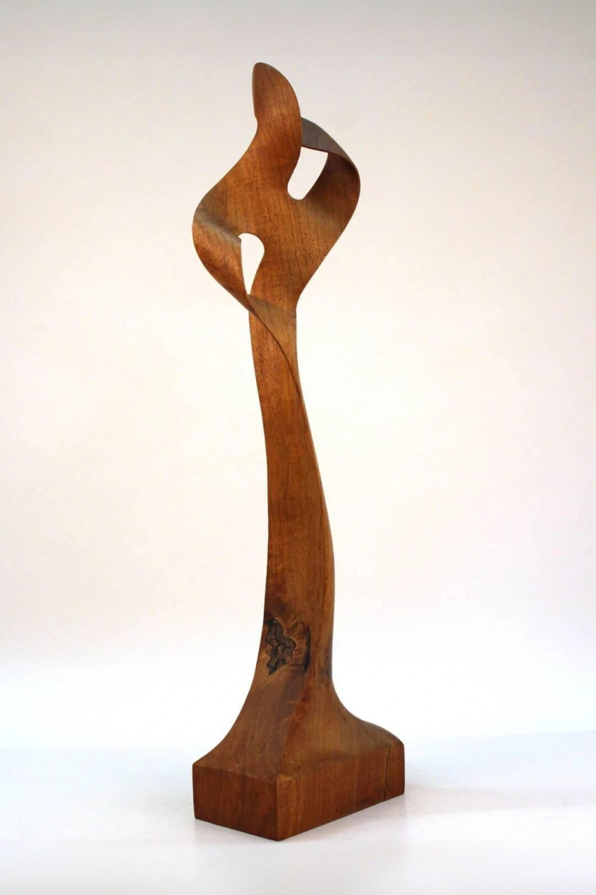 双莫比乌斯带抽象木雕