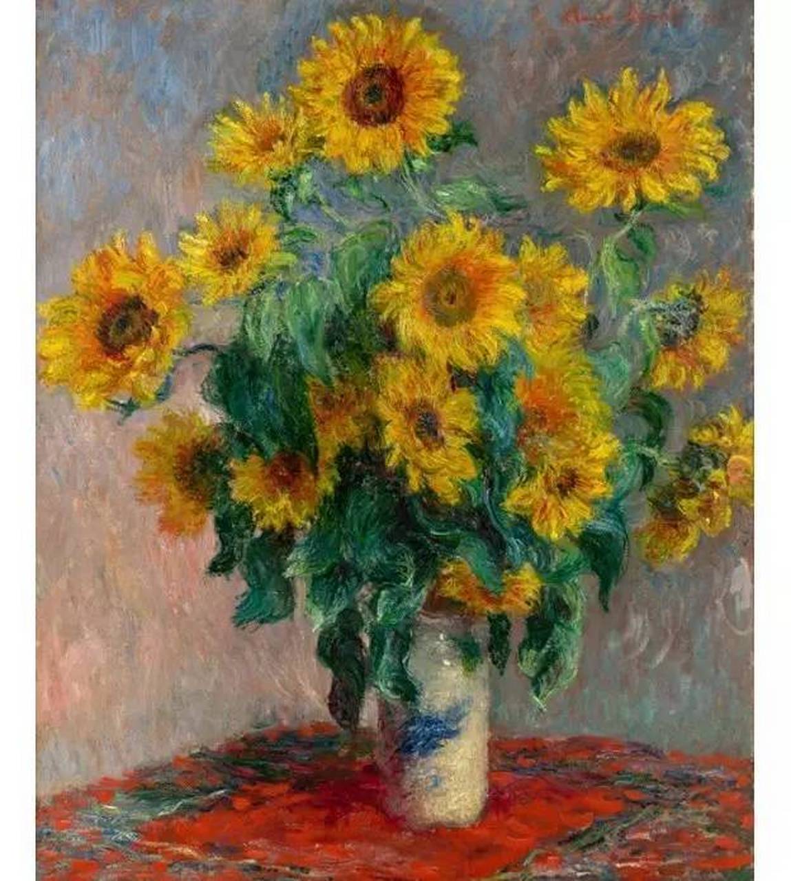 走进高更-《一束向日葵》 大家之作--《一束向日葵》 图片尺寸:968x