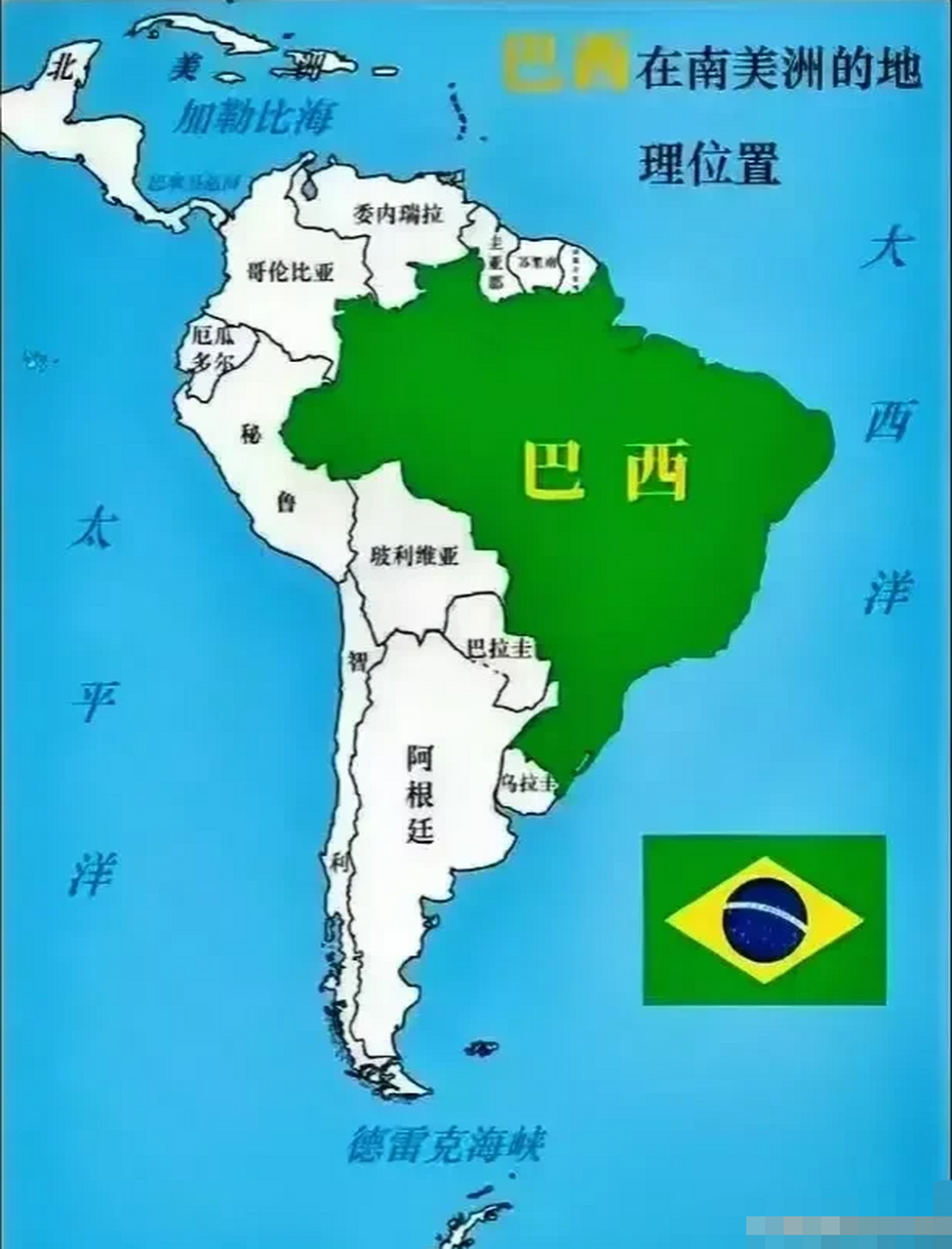 巴西面积图片