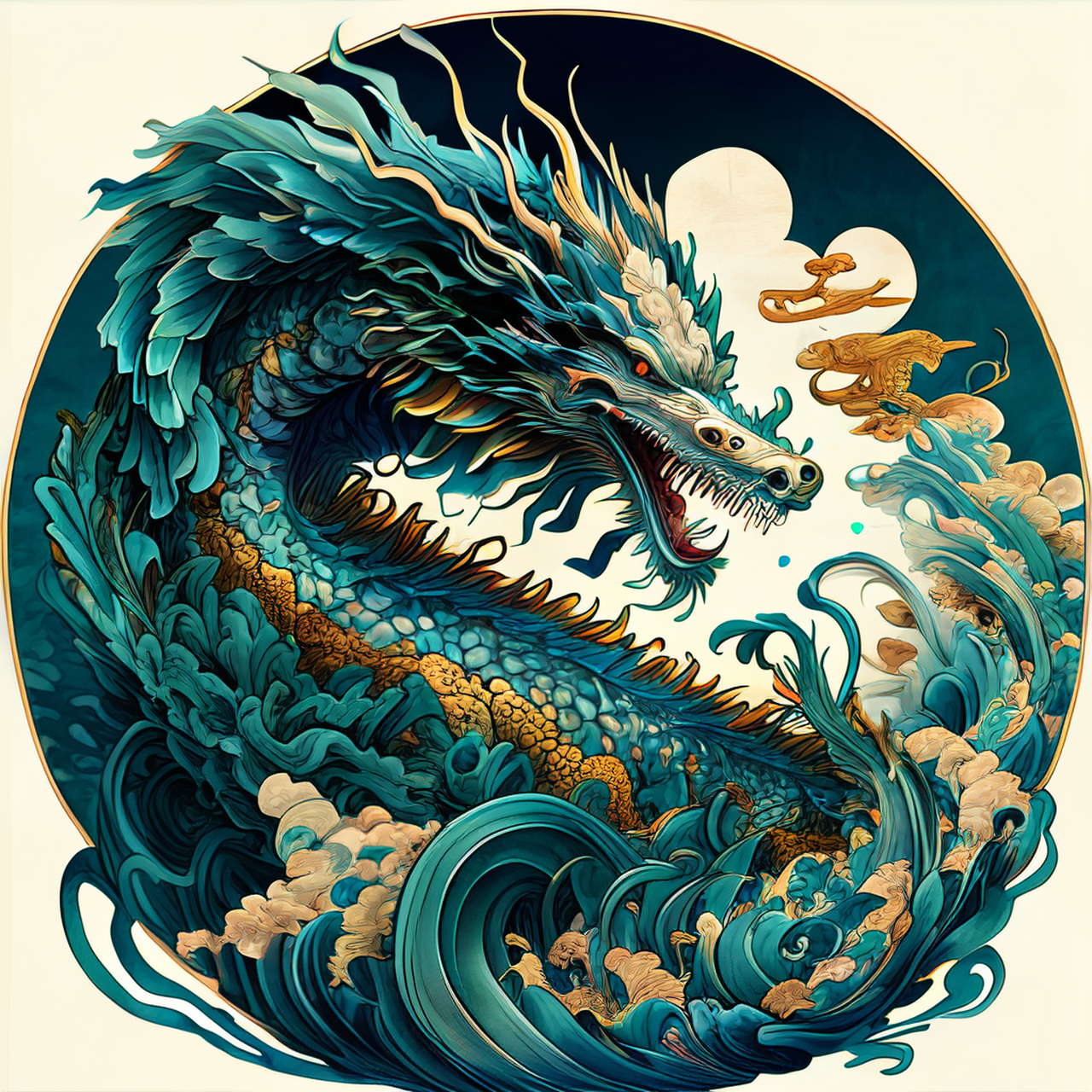 鳞龙无限落谁手.#百度ai绘图黑科技