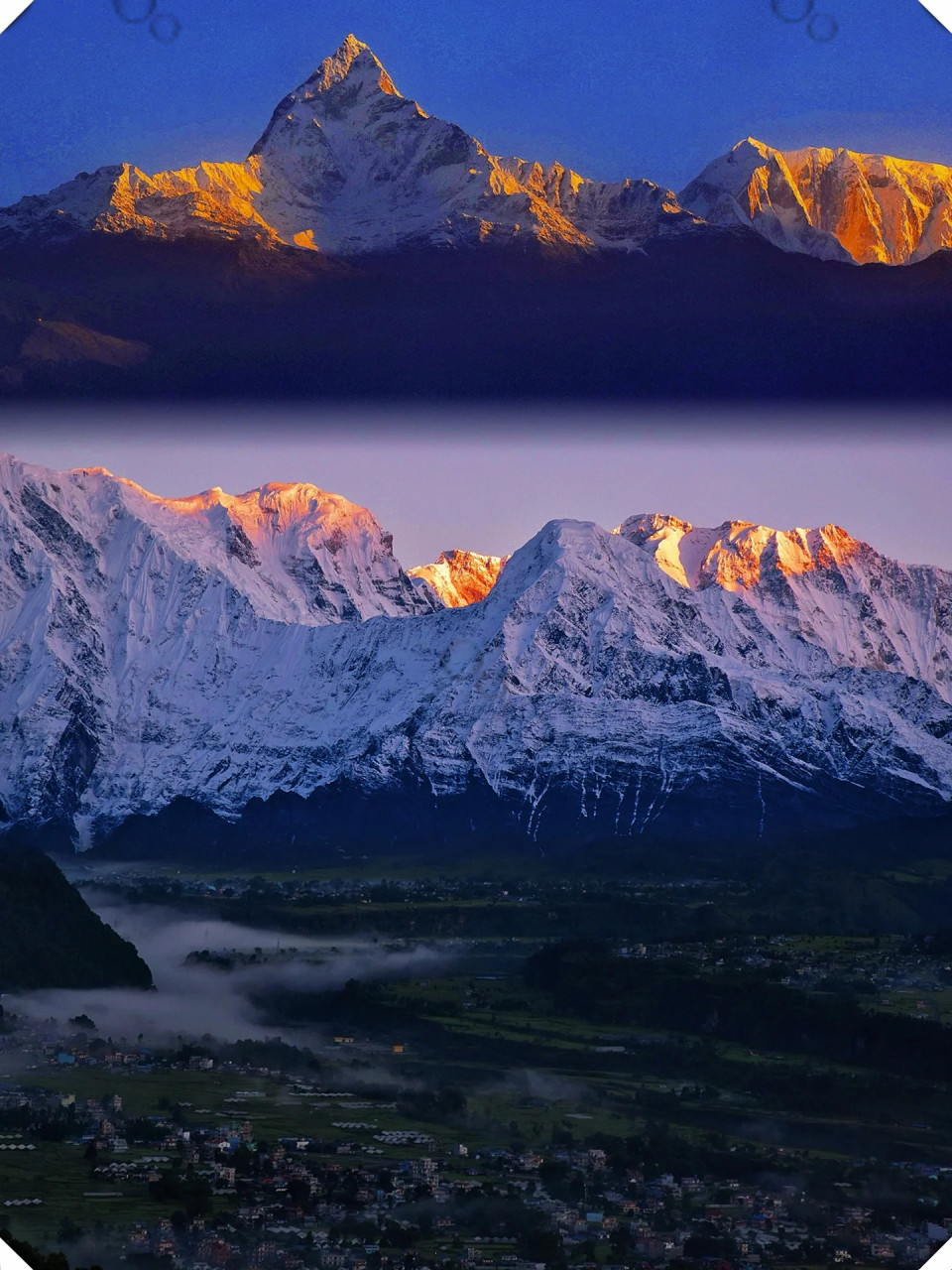 人生照片 博卡拉日照金山 看雪山会上瘾  难以预料的是,有一天我能站