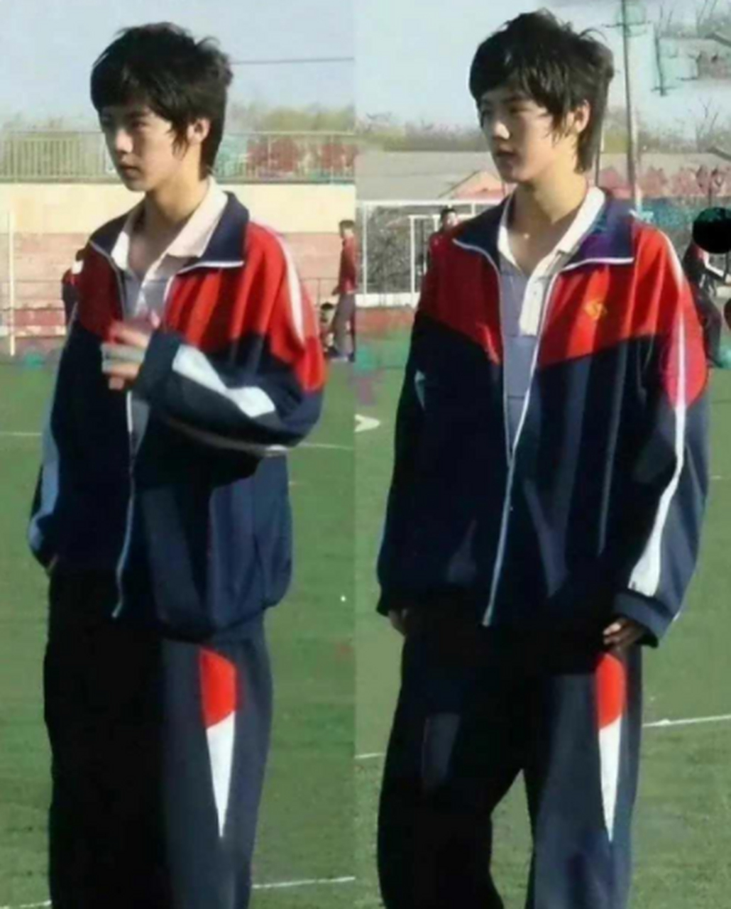 鹿晗高中时期照片-非主流小王子!