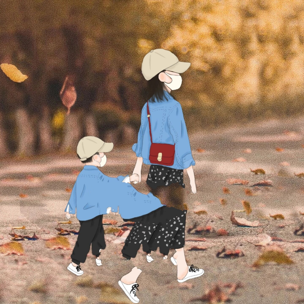 秋天的头像来喽!(母女/母子头像)