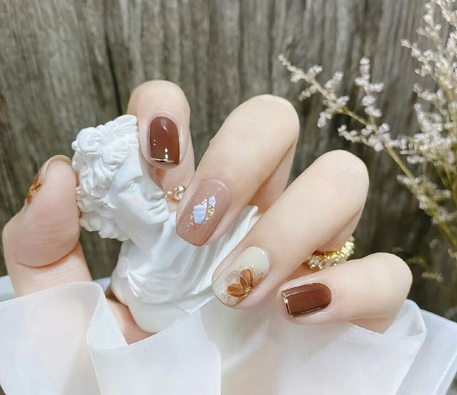 当中秋节遇上美拉德94|小长假美甲看过来  马上就要开始小长假啦