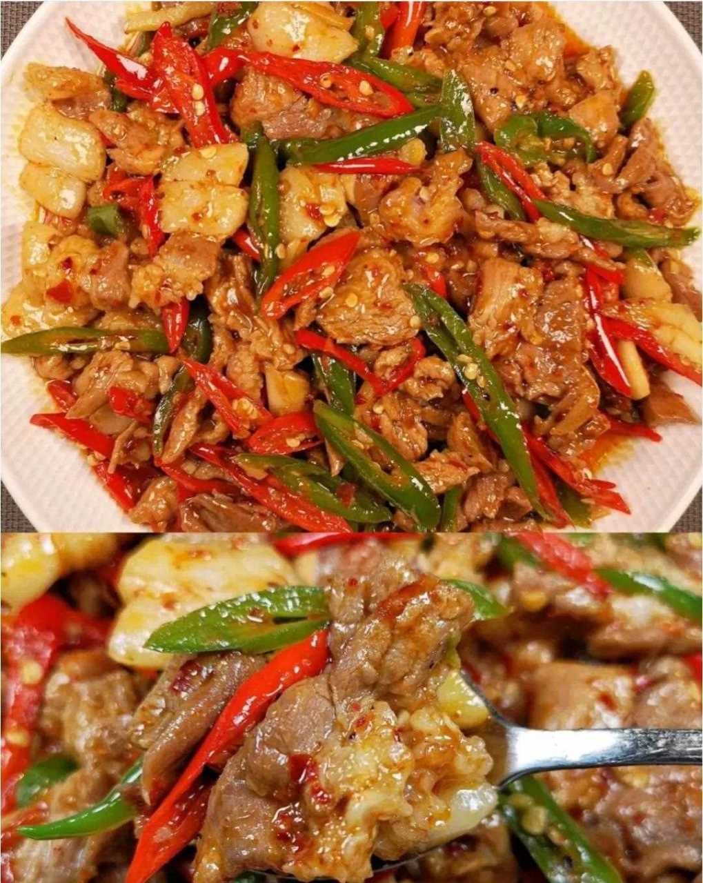 大辣椒炒肉(大辣椒炒肉片的家常做法)