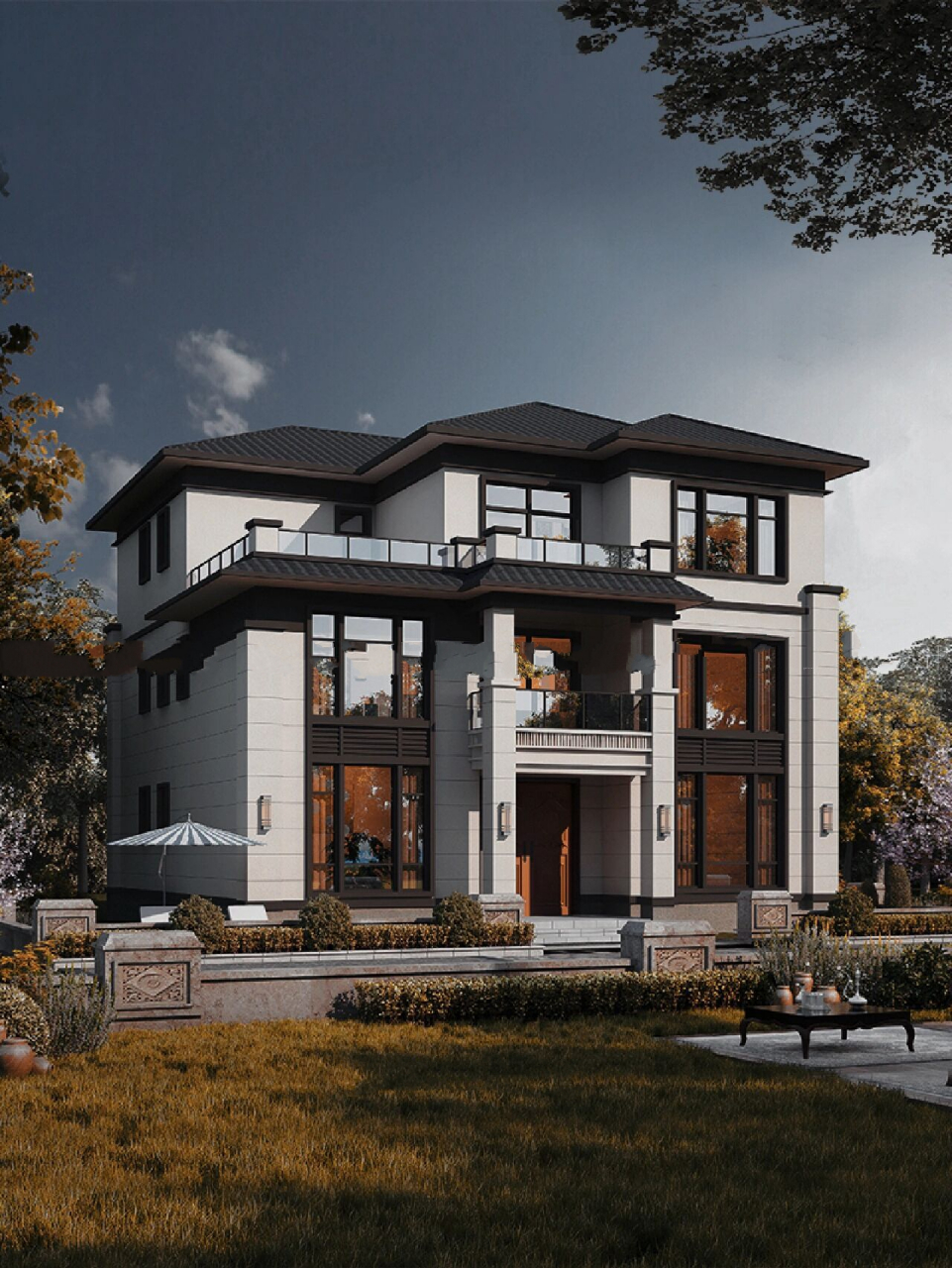 别墅外墙用什么颜色好?