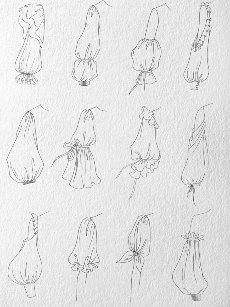 服装款式局部设计  袖子是我们再熟悉不过的服装结构了,它对整体服装