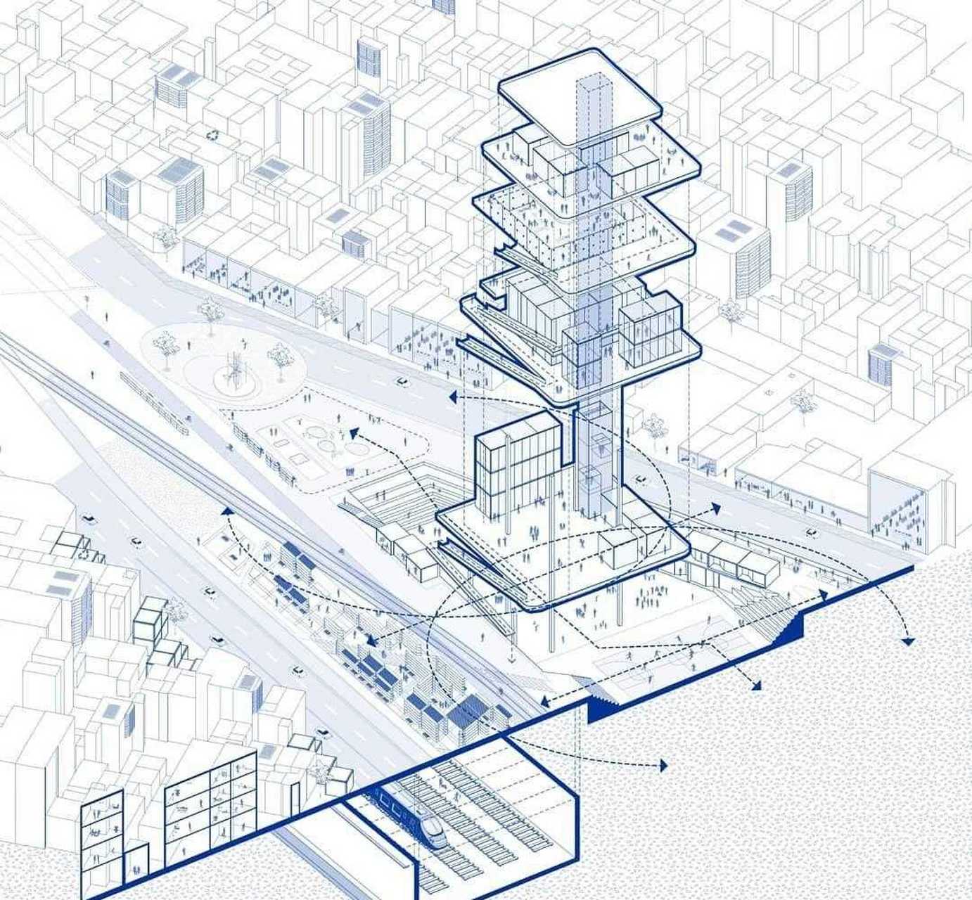 圖賞·一組好看的建築軸測圖[呆] [囧]