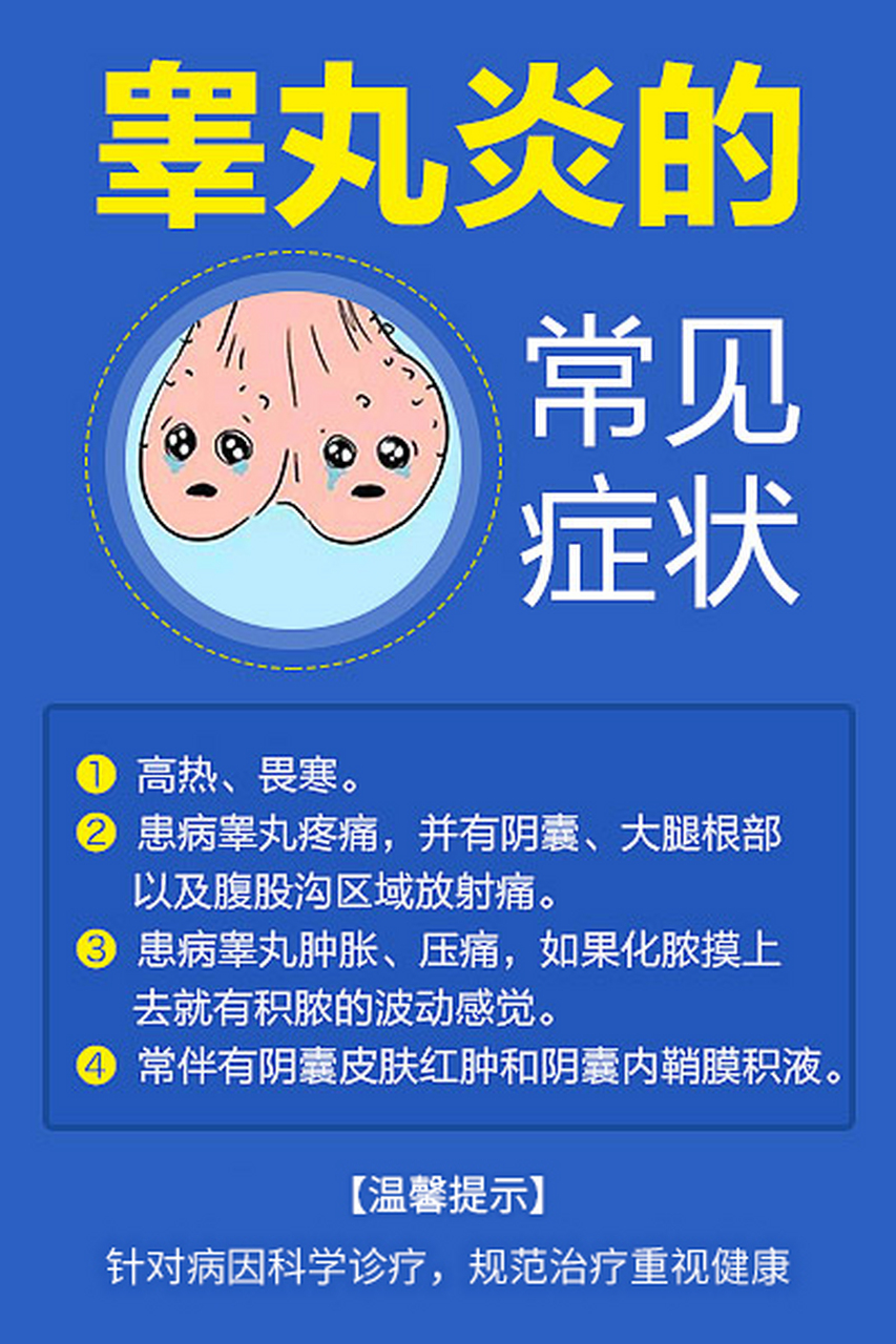 男性健康科普# 【上海男性患睾丸炎有什么症状表现】睾丸炎是一种