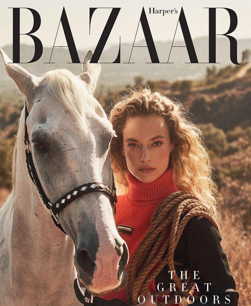 美国超模汉娜·弗格森,希腊版《时尚芭莎》封面摄影