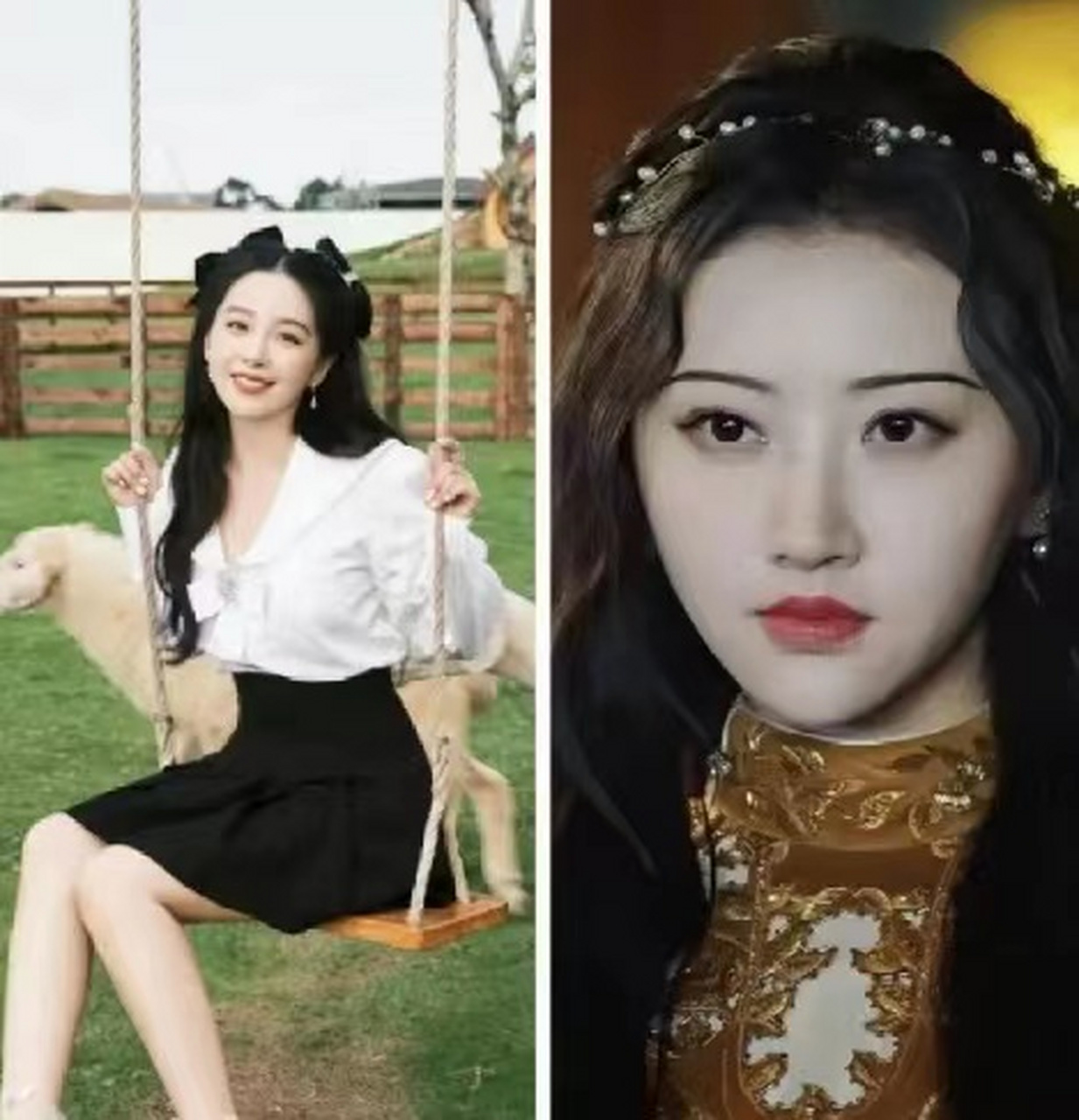 景甜和阚清子是大学同学哎,两个姐姐大学时候都好清纯!#景甜