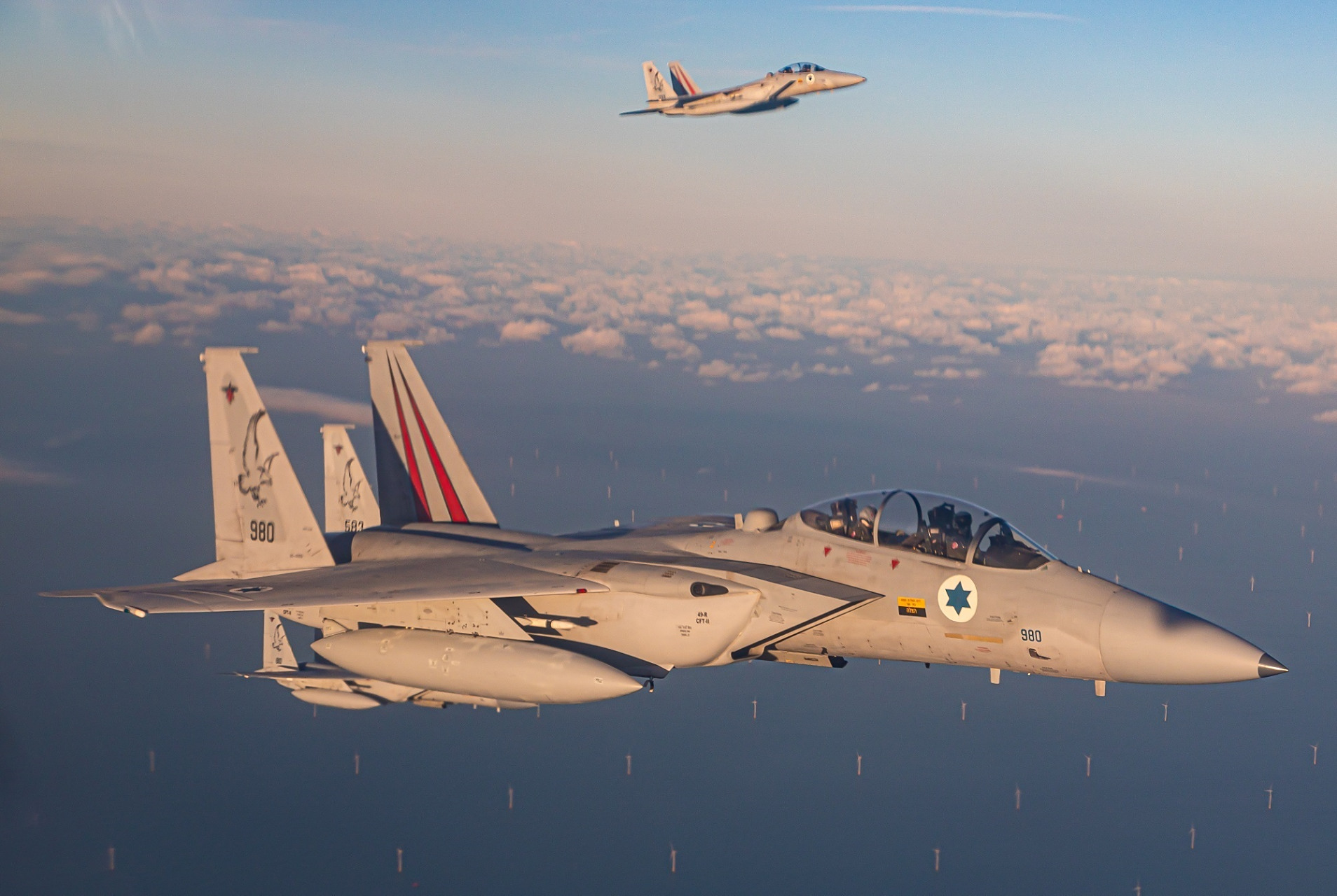 以色列空军的f-15d战斗机,看以色列的军事新闻图片,这批战斗机长期配