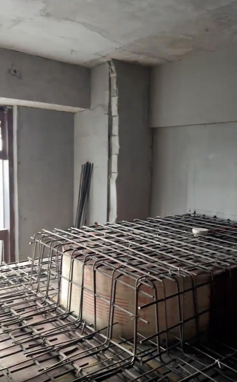 长沙一位屋主,晒出用水泥现浇的床走红网络,网友评论炸开了锅  90后