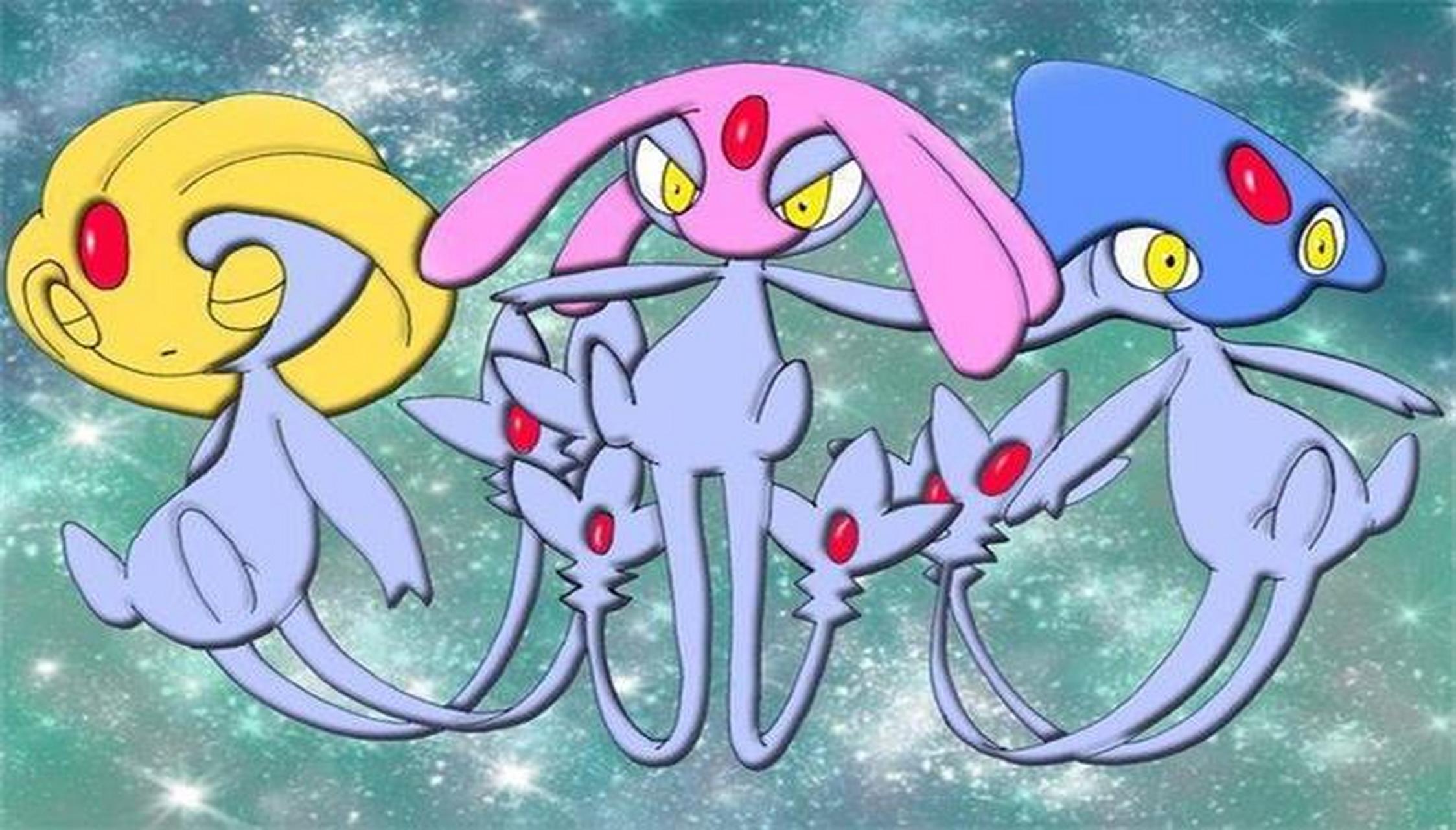 精灵宝可梦# 阿尔宙斯创造了由克希,艾姆利多和亚克诺姆这三只宝可梦