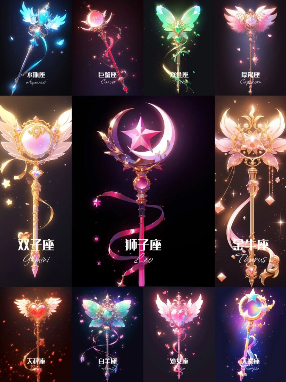 十二星座壁纸|星座魔法棒