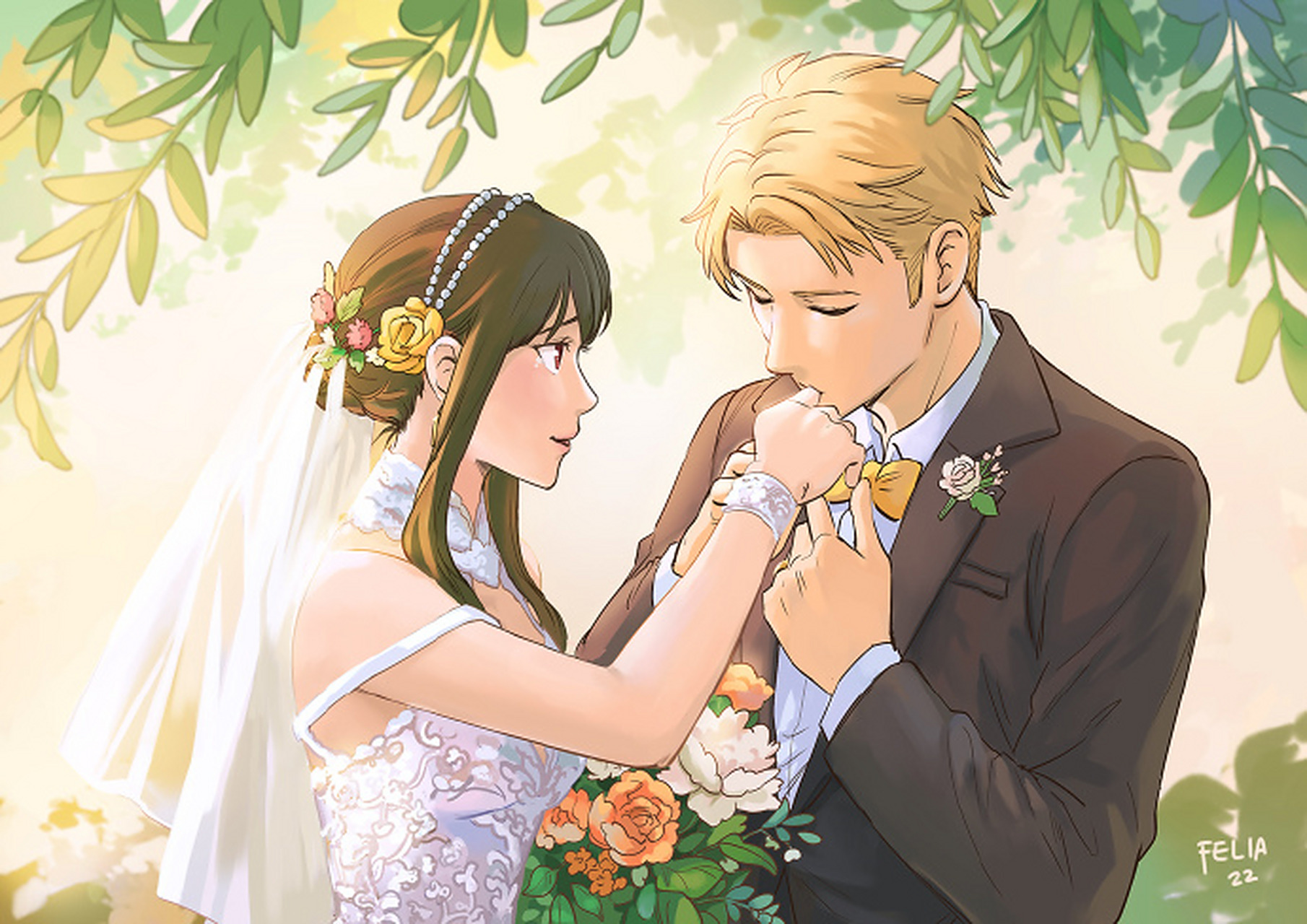 黄昏与约尔的婚礼[走你] #动漫# #间谍过家家