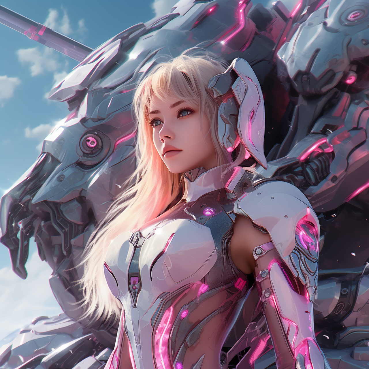 未来战士之机甲女神!#ai绘画