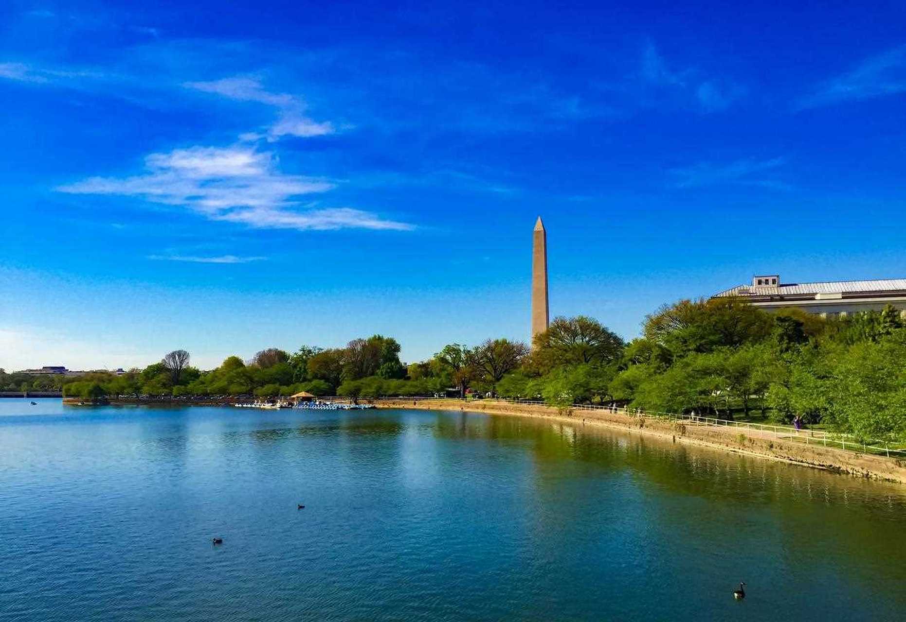 华盛顿最后一天自由行,潮汐湖