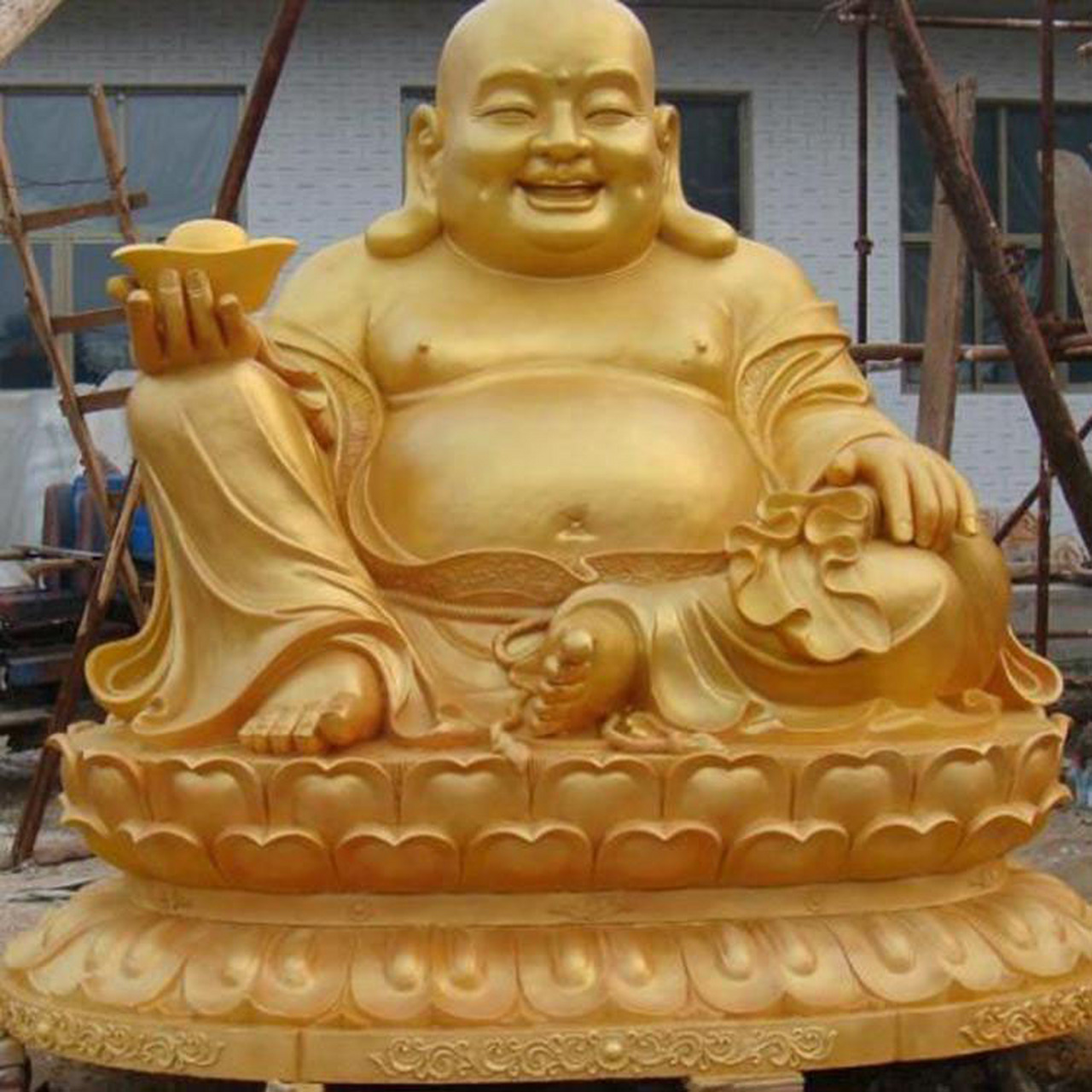 纯铜佛像 寺庙铜佛像 大型落地铜佛雕塑 可来图定制