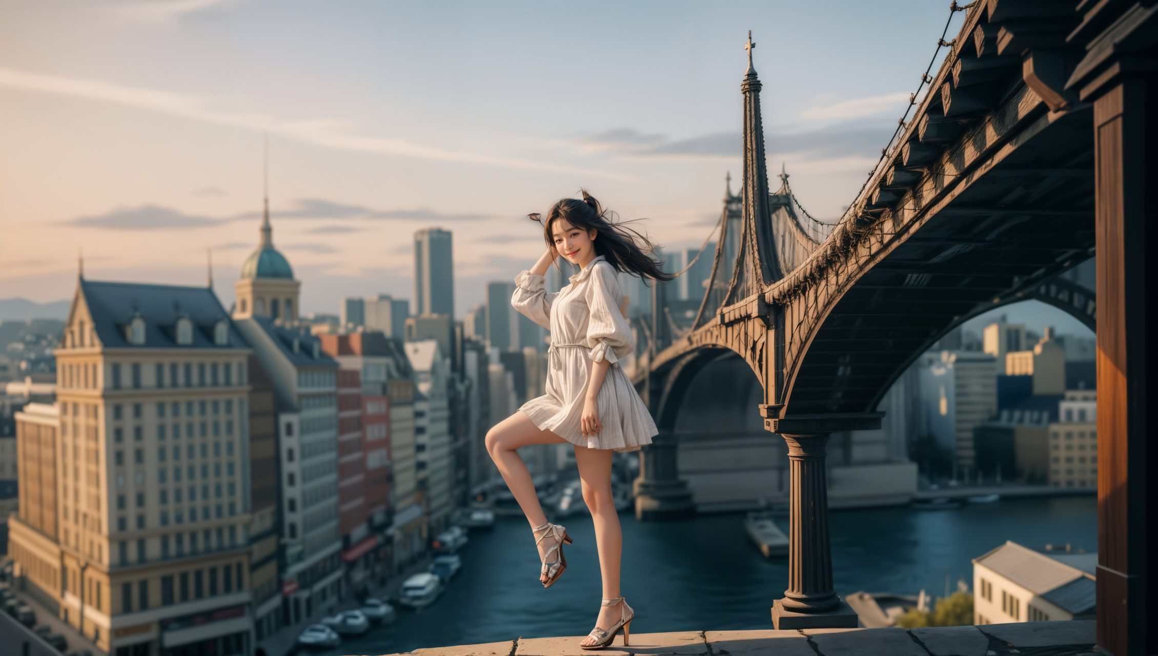 这款壁纸以粉色短裙姑娘为主题,画面精美细腻,色彩鲜艳,为你的手机