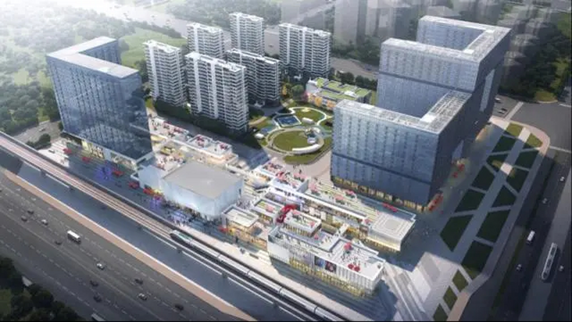 据了解,在与京东总部大楼隔路相望的地块上,未来将建起近4000套员工