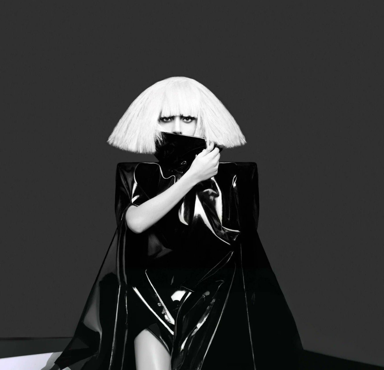 我第一次看到the fame monster 这张更全的都露腿的封面照,之前看到说