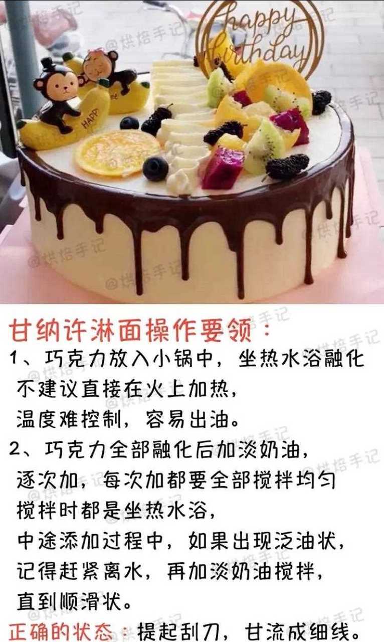 大全第七篇甘纳许淋面配方教程,后期更新 生日蛋糕镜面巧克力光亮淋面