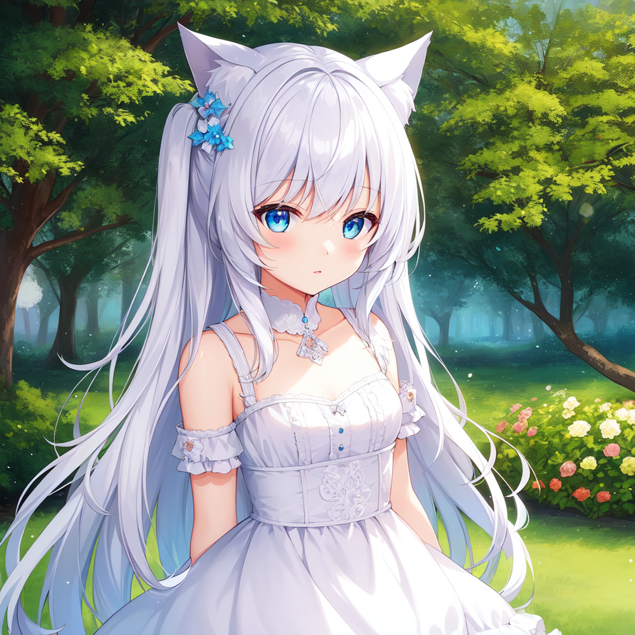 ai绘画# 猫耳萌妹