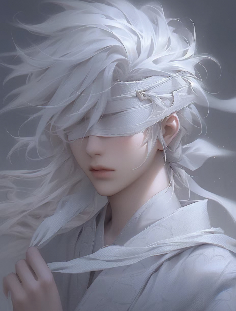 仙侠风蒙眼男生头像#动漫头像# #二次元