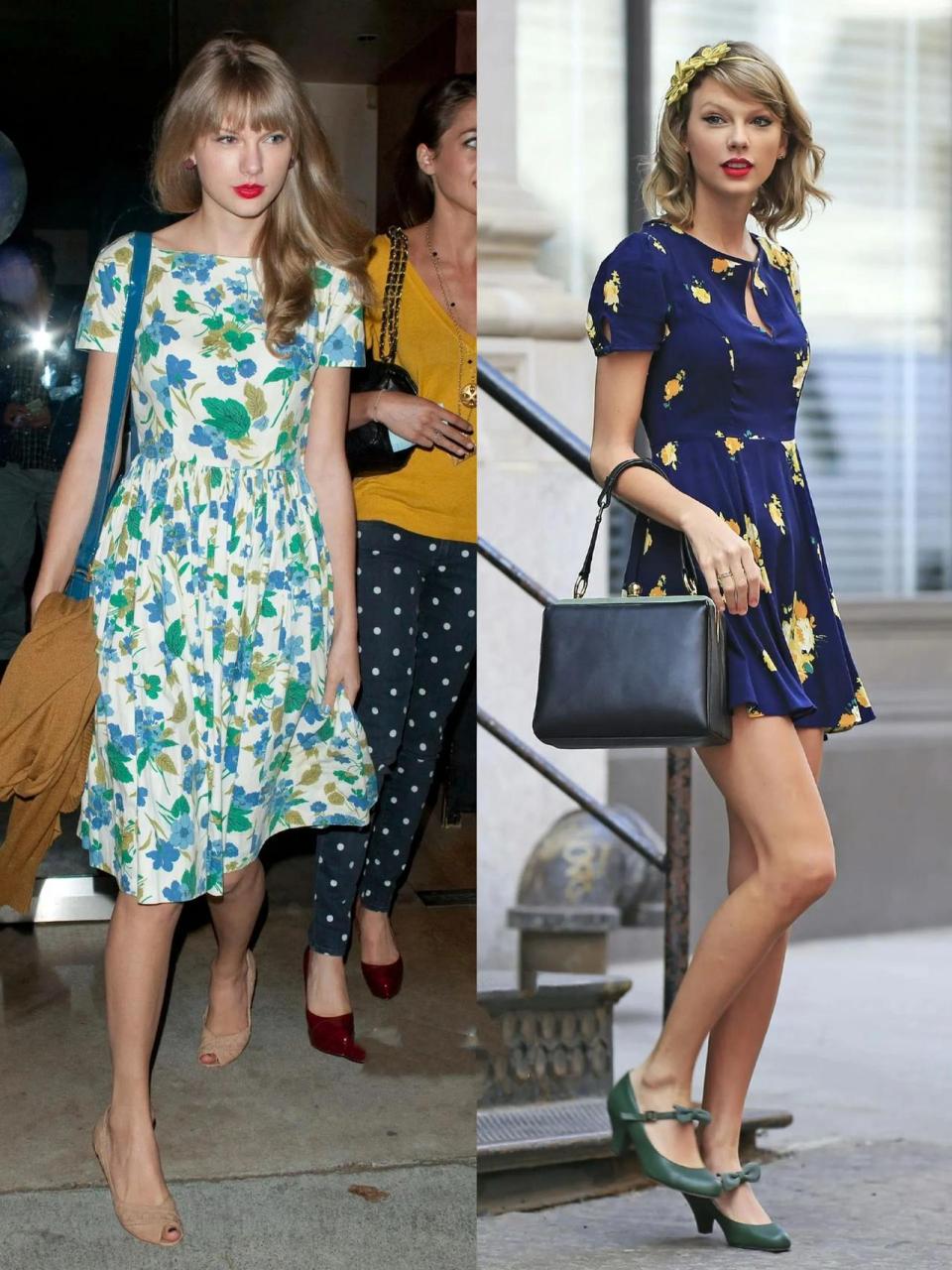 taylor swift街拍回顾复古文艺女王范~~ 亦公主亦女王～ 真皮的