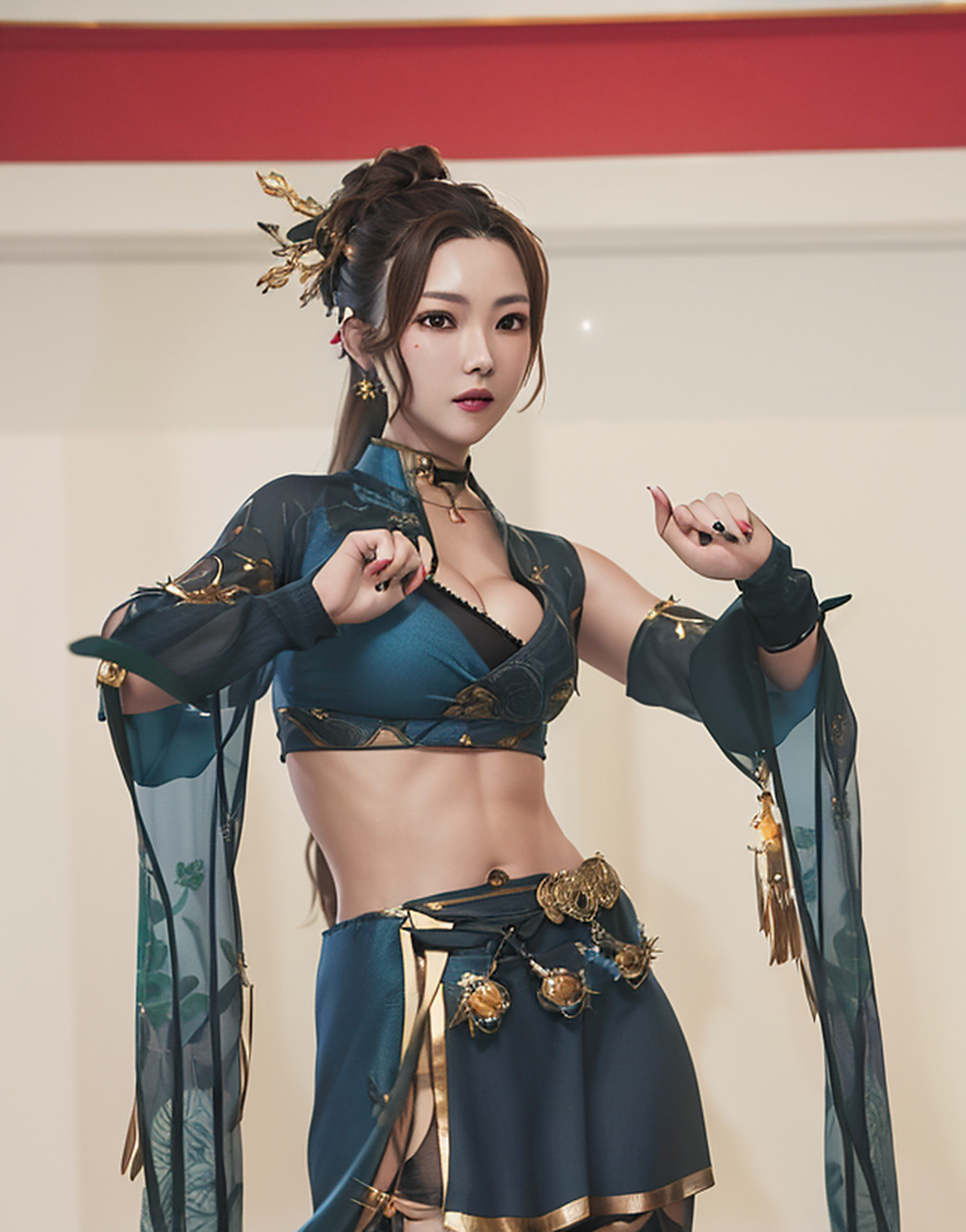 ai重绘《大话西游2》墨衣行  墨衣行是网易旗下《大话西游》系列游戏