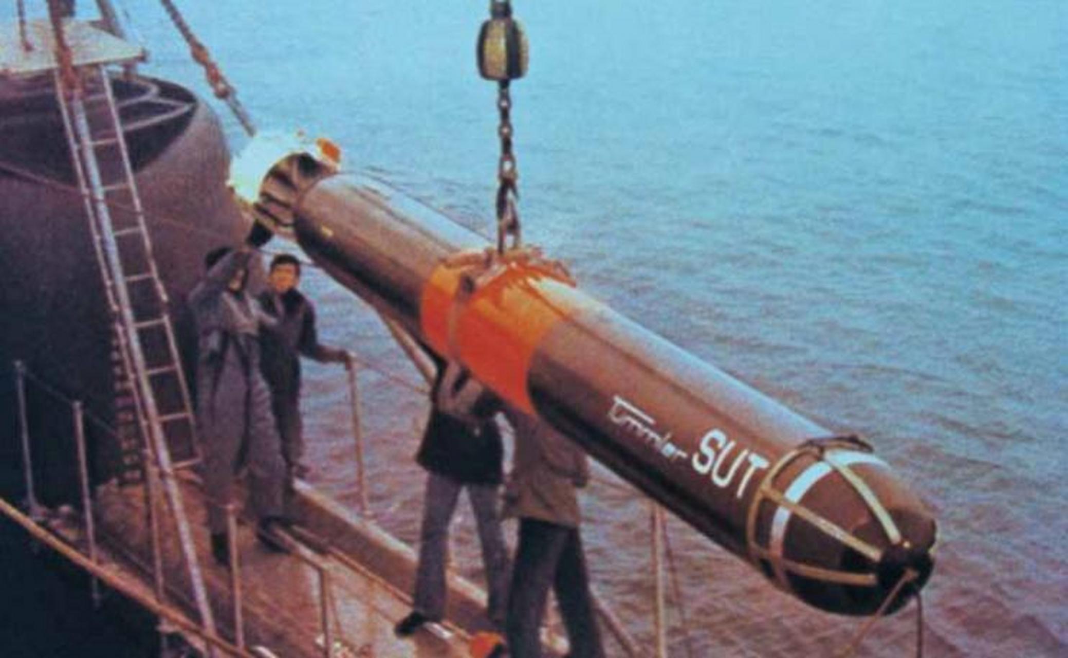 德国专用出口鱼雷---sut反舰反潜鱼雷,由德国aeg德律风根公司研制,雷