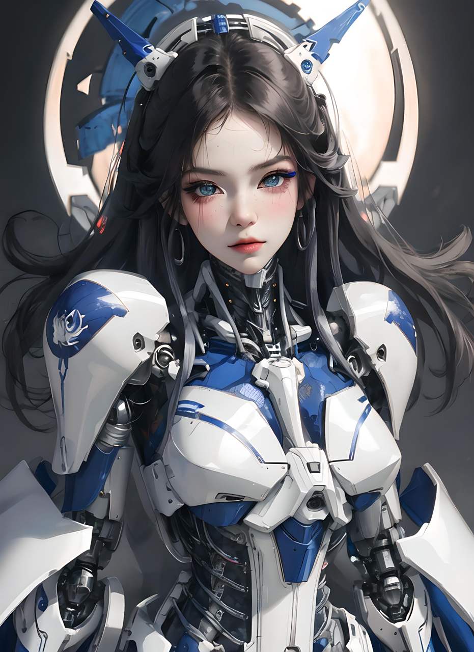 动漫壁纸---二次元机甲少女 国漫风格下的二次元机甲美少女,彰显飒爽