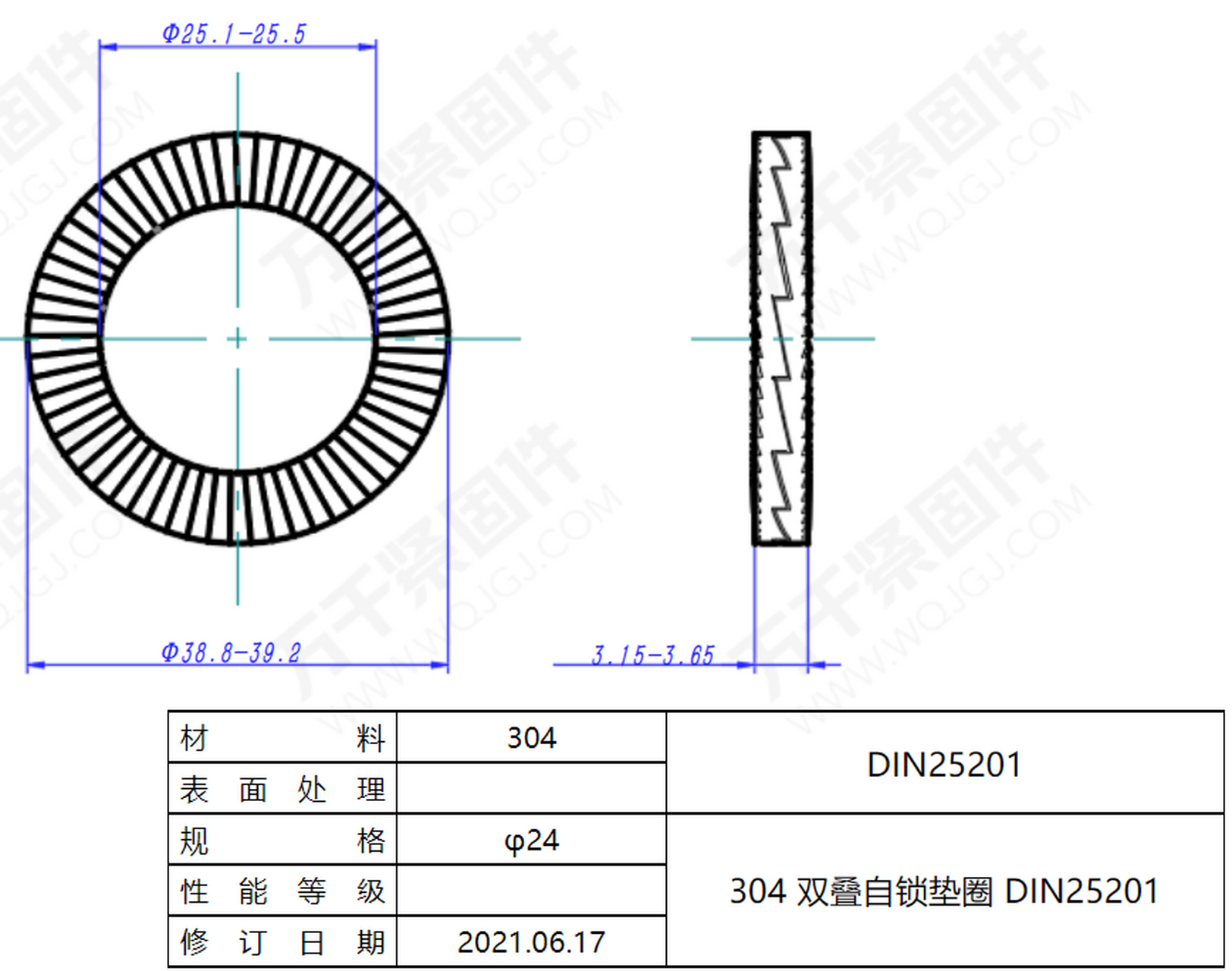 金属缠绕垫片图纸图片