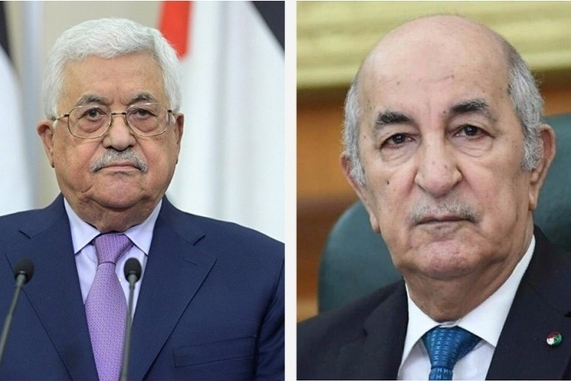 巴以局势再度紧张,阿尔及利亚总统特本与巴勒斯坦总统阿巴斯通电话