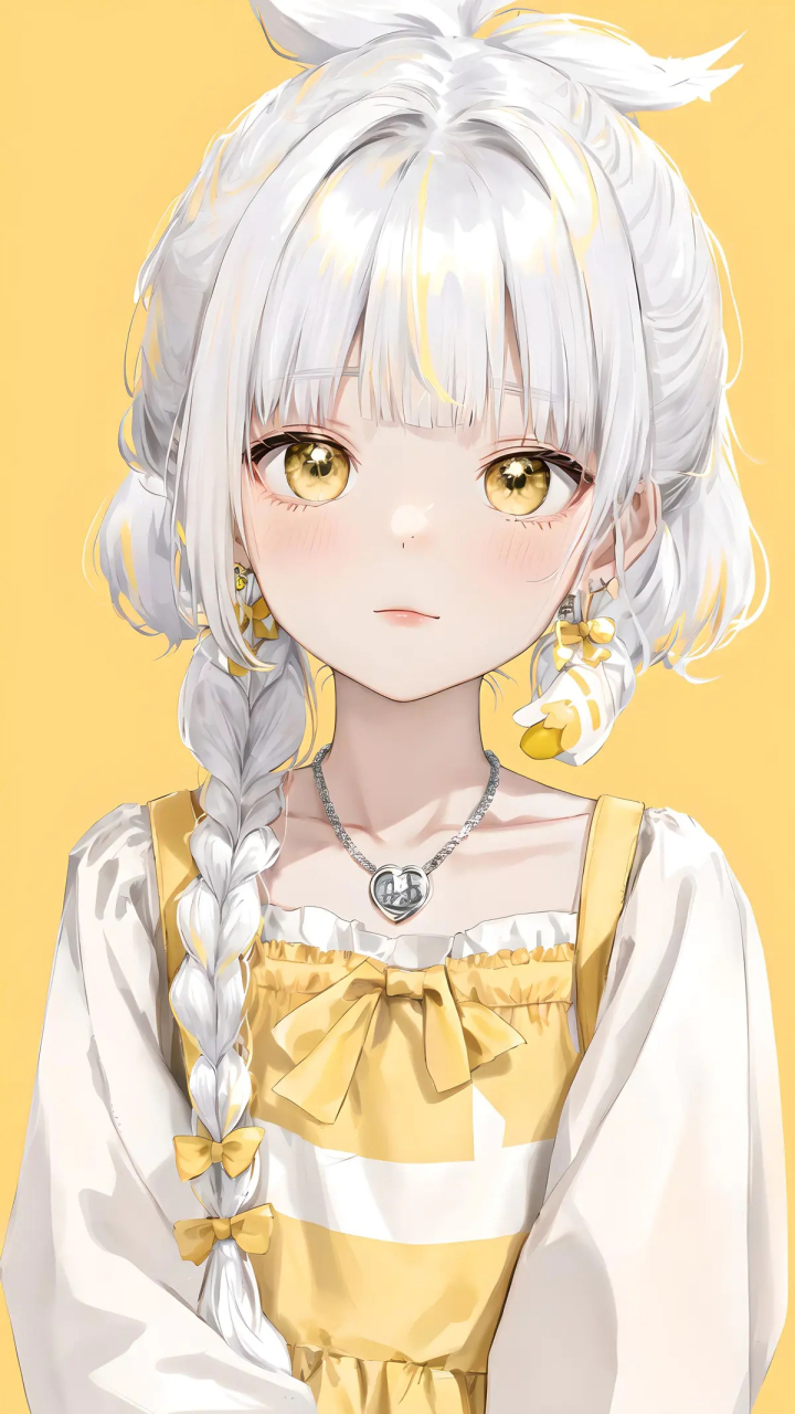 白毛少女#动漫美女# #动漫