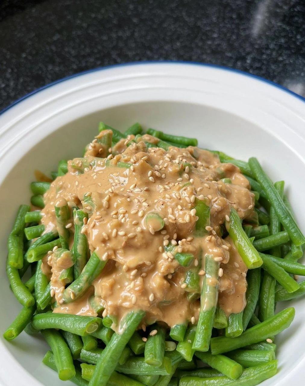 家常菜|凉拌麻酱豆角| 今天再来一个凉拌麻酱豆角 夏天的长豆角最适合